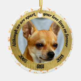 Personalisiertes Hundedenkmal, obgleich wir Keramik Ornament