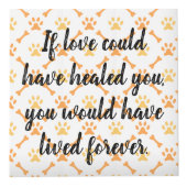 Personalisiertes Hundedenkmal Würfel (Vorderseite)