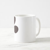 Personalisiertes Hundefutter Foto Herz k-9 Hund Kaffeetasse (VorderseiteRechts)