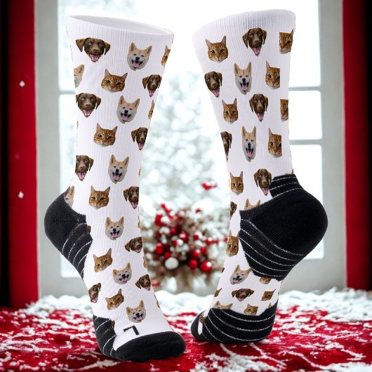 Personalisiertes Hundegesicht, Hunde Katze Mama Fo Socken