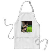 Personalisiertes Hundehund-Foto, Hundename Schürze (Vorne)