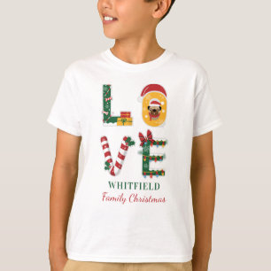 Personalisiertes Hundeliebe-Passend-Familien-Weihn T-Shirt