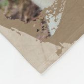 Personalisiertes Hundemoderne-Foto-Reise-Andenken Fleecedecke (Ecke)
