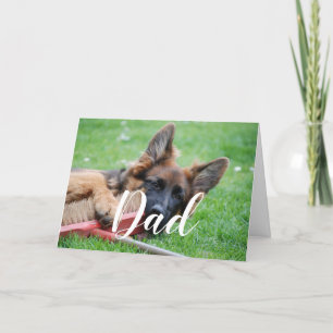 Personalisiertes Hundepapa Lustiges Foto Frohen Va Karte