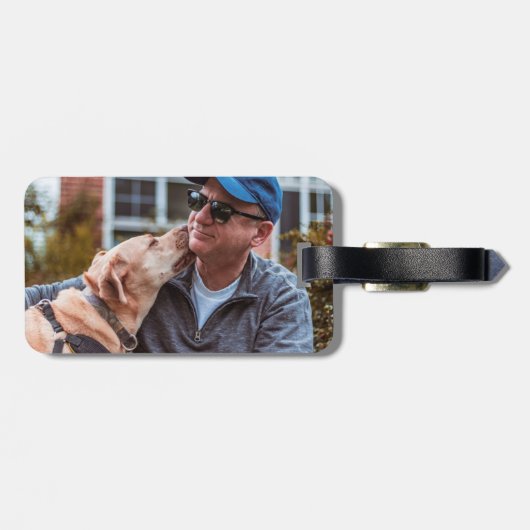 Personalisiertes Hundeschema-Foto Erstellen Sie Ih Gepäckanhänger (Rückseite horizontal)