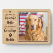 Personalisiertes Hundeschema-Foto Fotoplatte (Vorderseite)