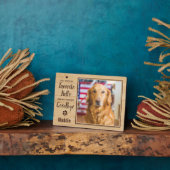 Personalisiertes Hundeschema-Foto Fotoplatte (Seite)