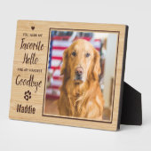 Personalisiertes Hundeschema-Foto Fotoplatte (Seite)