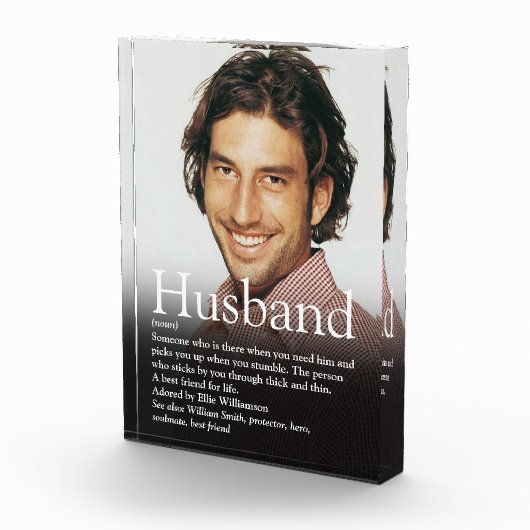 Personalisiertes Husband-Definitionsangebot Fotoblock (Rechts)