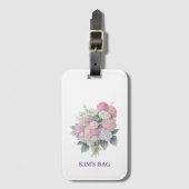 Personalisiertes Hydrangea-Gepäckanhänger Gepäckanhänger (Vorderseite Vertikal)