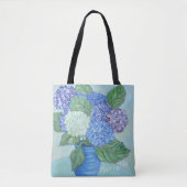Personalisiertes Hydrangea in Vase Tasche (Vorderseite)