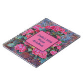 Personalisiertes Hydrangea-Mal-Visionstagebuch 202 Notizblock (Linke Seite)