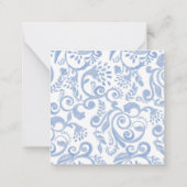 Personalisiertes Hydrangea Wasserfarbe Mitteilungskarte (Rückseite)