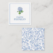 Personalisiertes Hydrangea Wasserfarbe Mitteilungskarte (Vorne/Hinten)