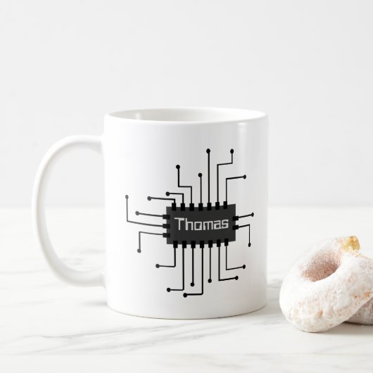 Personalisiertes IC-Chip-Image Kaffeetasse (Mit Donut)