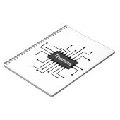 Personalisiertes IC-Chip-Image Notizblock (Linke Seite)