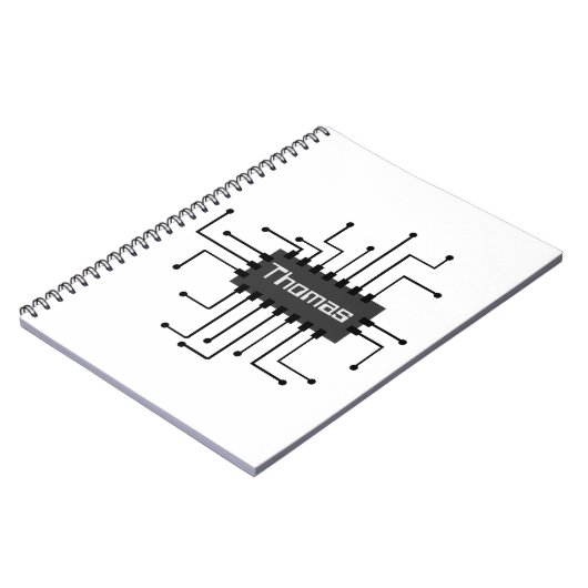 Personalisiertes IC-Chip-Image Notizblock (Linke Seite)
