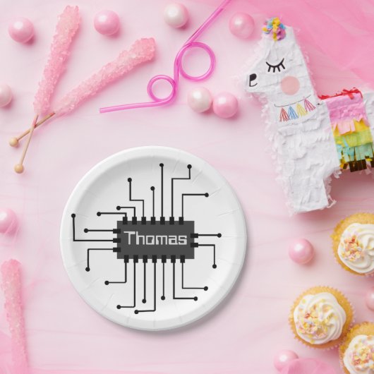 Personalisiertes IC-Chip-Image Pappteller (Party)