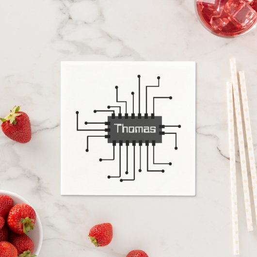 Personalisiertes IC-Chip-Image Serviette (Beispiel)