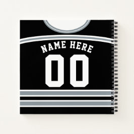 Personalisiertes Ice Hockey Jersey-Template-Notebo Notizblock