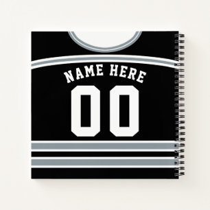 Personalisiertes Ice Hockey Jersey-Template-Notebo Notizblock