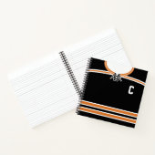 Personalisiertes Ice Hockey Jersey-Template-Notebo Notizbuch (Innenseite)