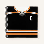 Personalisiertes Ice Hockey Jersey-Template-Notebo Notizbuch (Vorderseite)