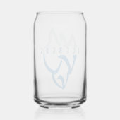 Personalisiertes Iceberg Art Blue Dosenglas (Rückseite)