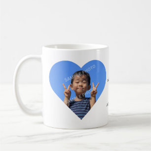 Personalisiertes Ich liebe Oma 2 Foto-Geschenk Kaffeetasse