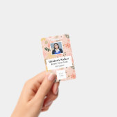 Personalisiertes ID-Foto-Abzeichen doppelseitig Ausweis (Handheld)