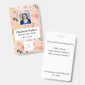 Personalisiertes ID-Foto-Abzeichen doppelseitig Ausweis (Vorder- & Rückseite)