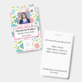 Personalisiertes ID-Foto-Abzeichen doppelseitig Ausweis (Vorder- & Rückseite)