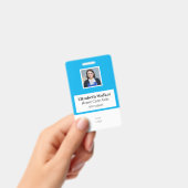 Personalisiertes ID-Foto-Abzeichen doppelseitig Ausweis (Handheld)