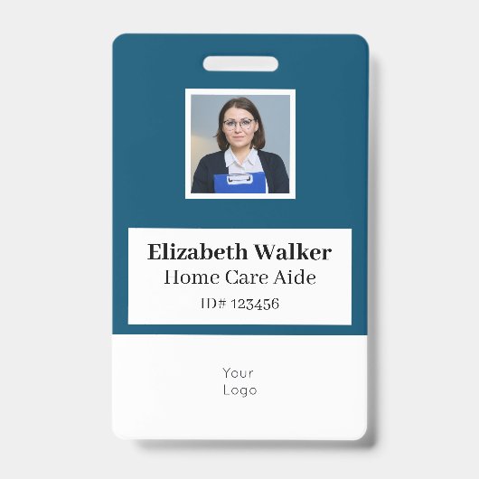 Personalisiertes ID-Foto-Abzeichen doppelseitig Ausweis (Vorderseite)