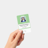 Personalisiertes ID-Foto-Abzeichen doppelseitig Ausweis (Handheld)