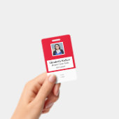 Personalisiertes ID-Foto-Abzeichen doppelseitig Ausweis (Handheld)