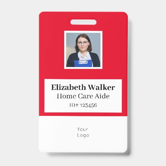 Personalisiertes ID-Foto-Abzeichen doppelseitig Ausweis (Vorderseite)