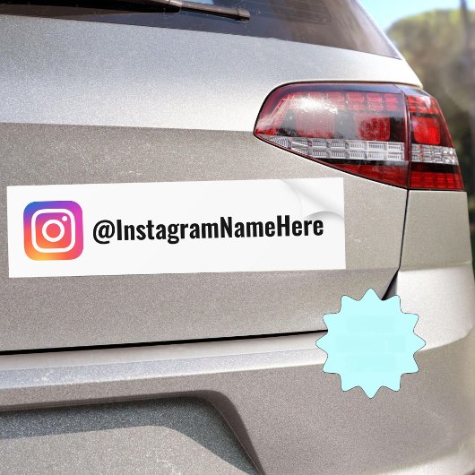 Personalisiertes IG Business-Logo für Social Media Autoaufkleber