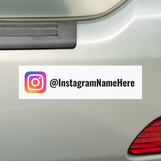 Personalisiertes IG Business-Logo für Social Media Autoaufkleber (Auf Auto)