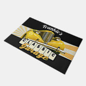 Personalisiertes | Ihre Namens| klassische Fußmatte (Schrägansicht)