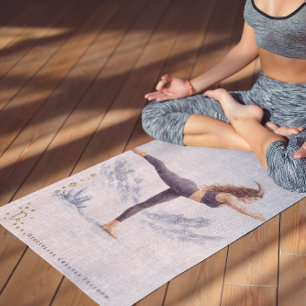 Personalisiertes illustriertes Steinbock-Zodiac-Zi Yogamatte