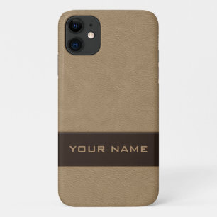 Personalisiertes Imitat-Beige-Leder Case-Mate iPhone Hülle