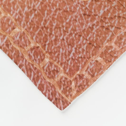 Personalisiertes Imitat-Leder Fleecedecke (Ecke)