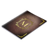 Personalisiertes Imitat-Leder Notizblock (Linke Seite)