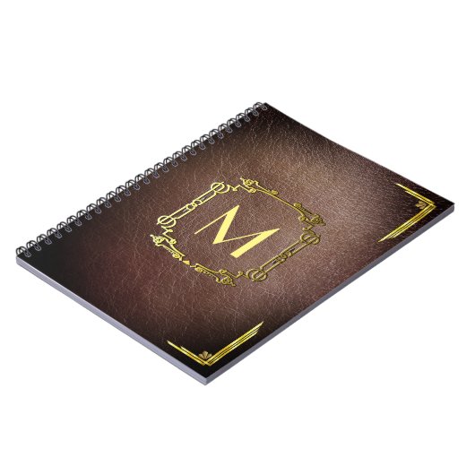 Personalisiertes Imitat-Leder Notizblock (Linke Seite)