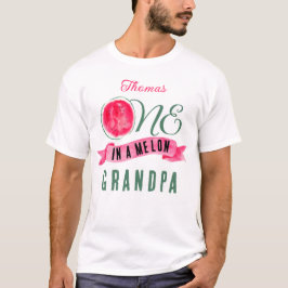 Personalisiertes in einem Melon Großvater T-Shirt