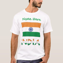 Personalisiertes Indien-Flagge-Geschenk Herren-