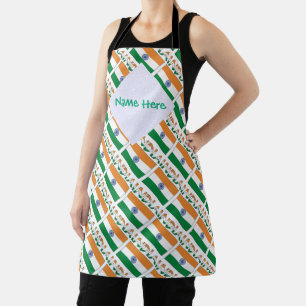Personalisiertes Indien-Flaggen-Erbe-Design Schürze