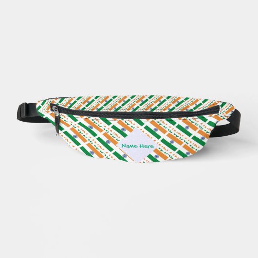 Personalisiertes indisches Flaggen-Erbe Bauchtasche (Vorderseite)