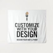 Personalisiertes, individualisiertes 80x68" Untern Wandteppich (Vorderseite (Horizontal))